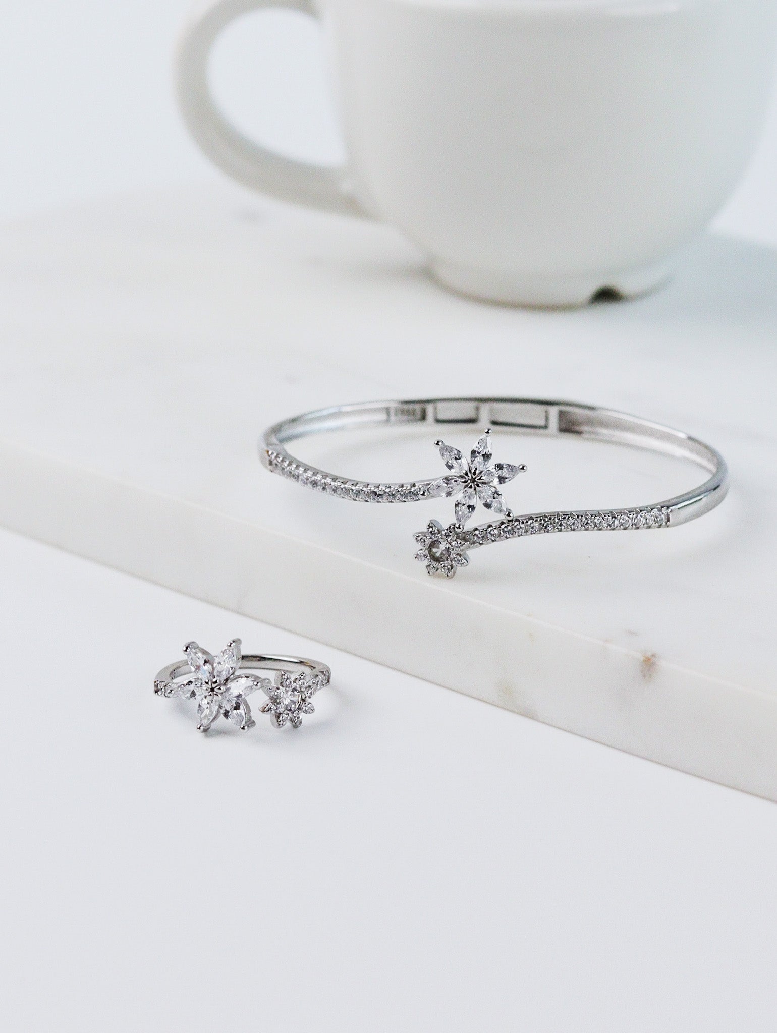 Starlight Bloom Bracelet & Ring Set