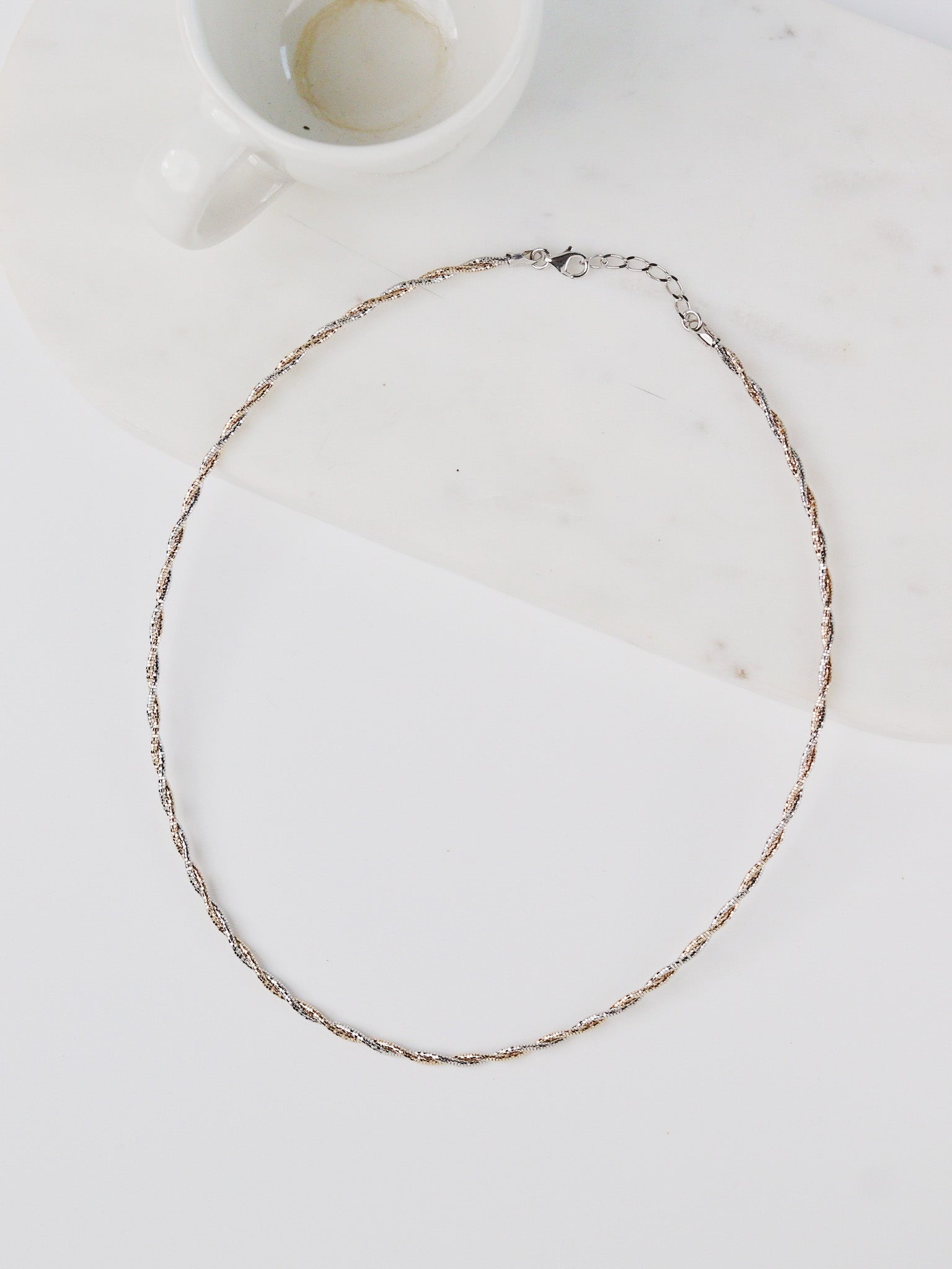 Twilight Twist Two-Tone Necklace