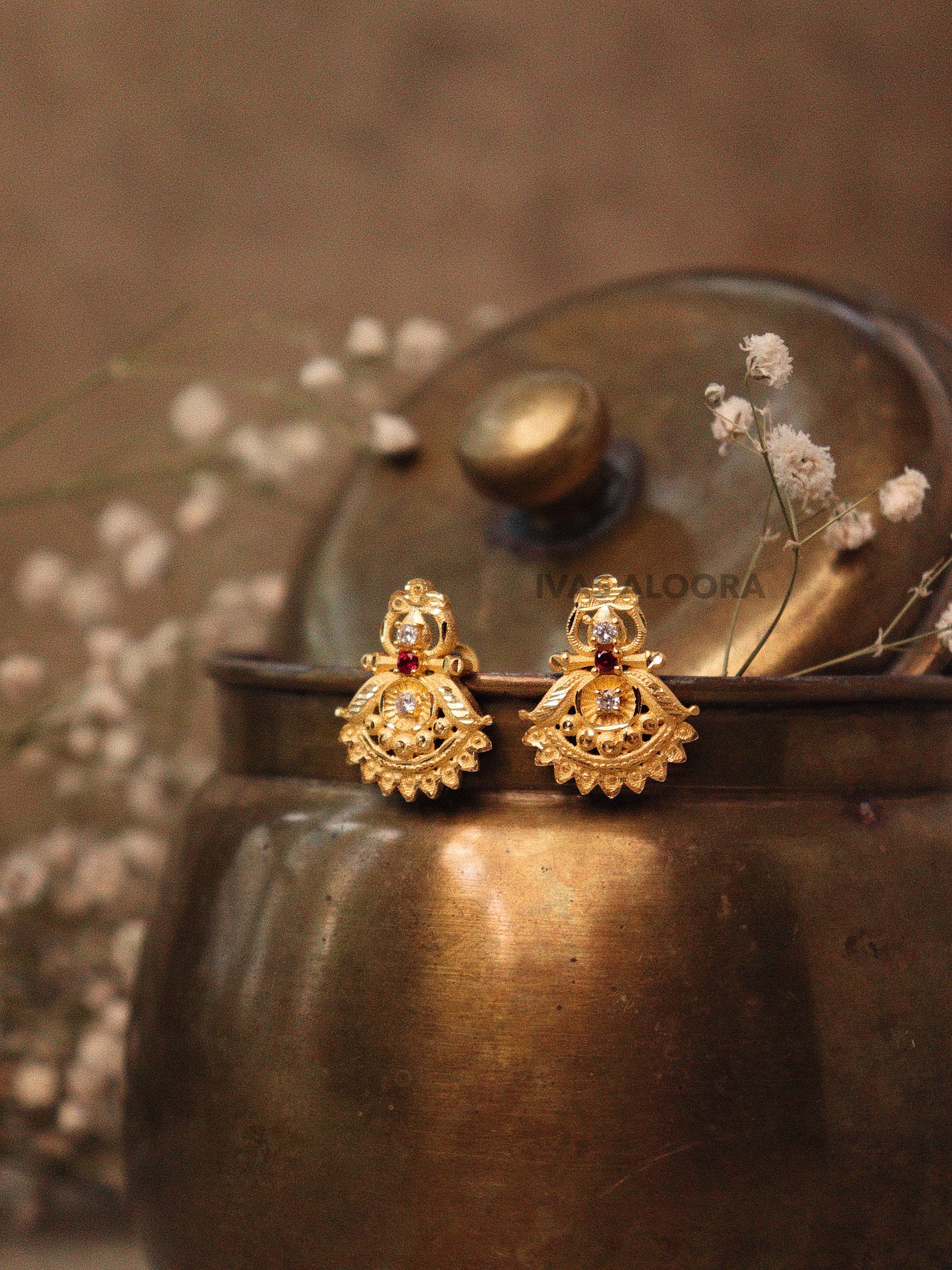 Aaradhya Heritage Stud Earrings