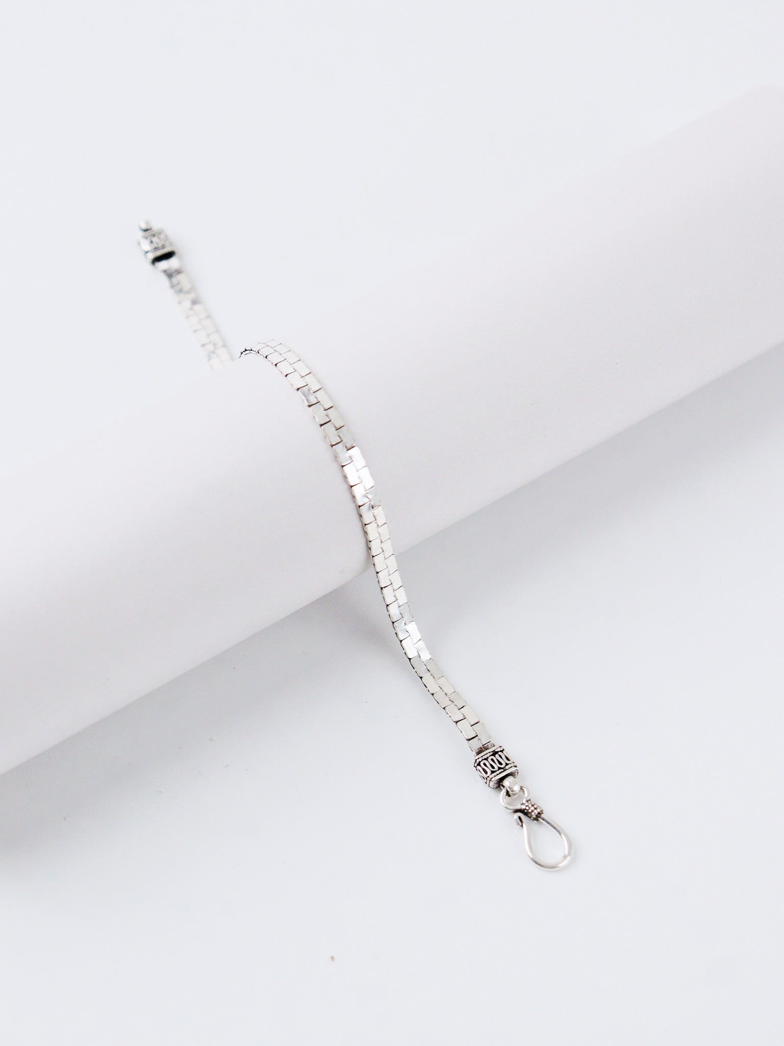Pristine Flat Silver Bracelet
