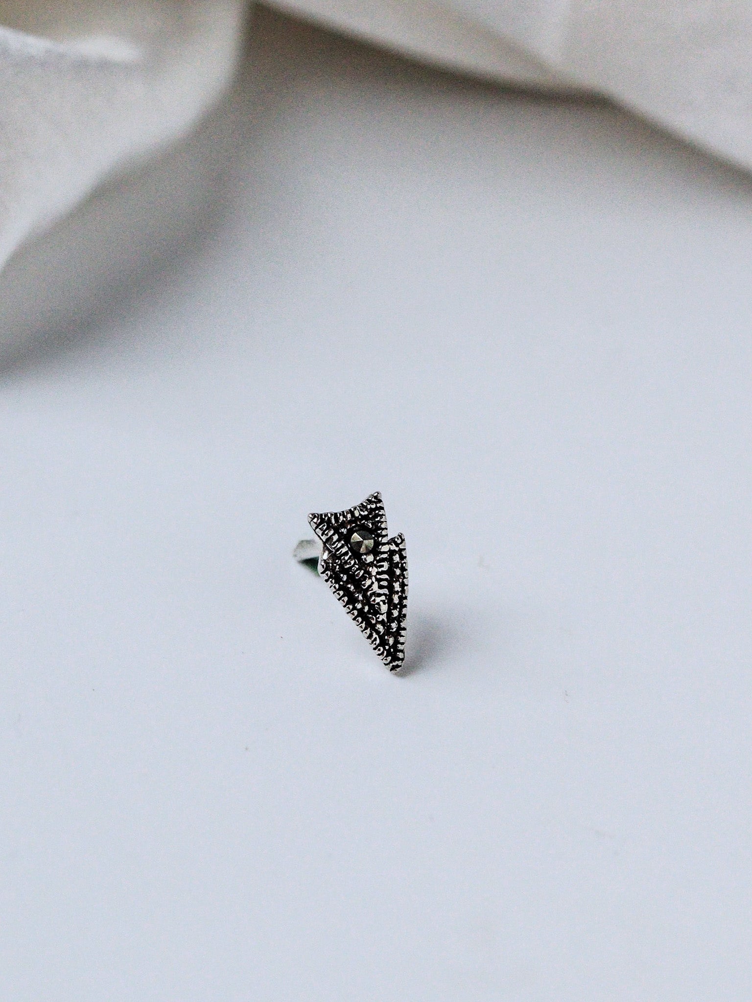 Tribal Arrow Oxidized Nose Pin