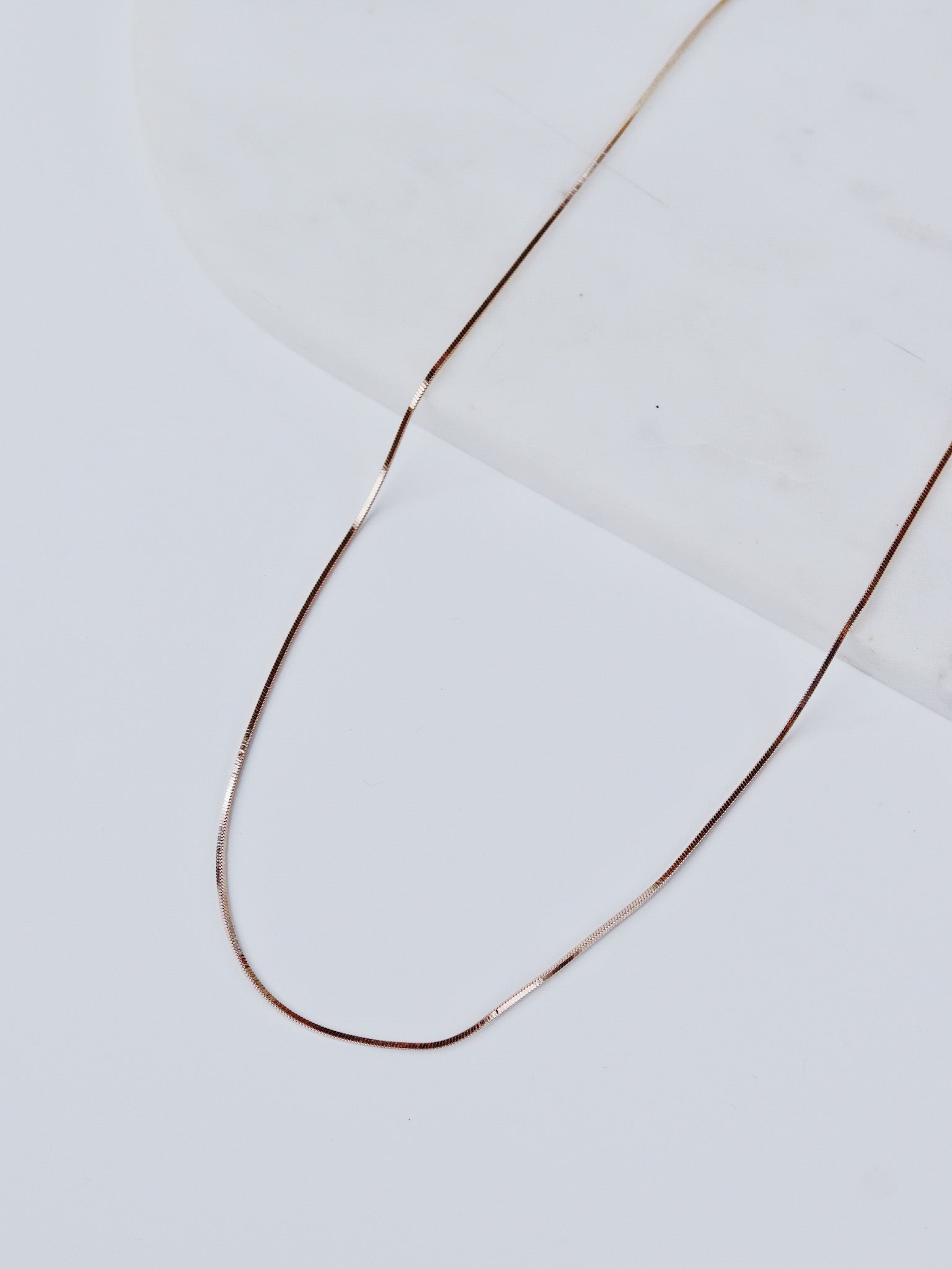 Rose Gold Sleek Snake Chain