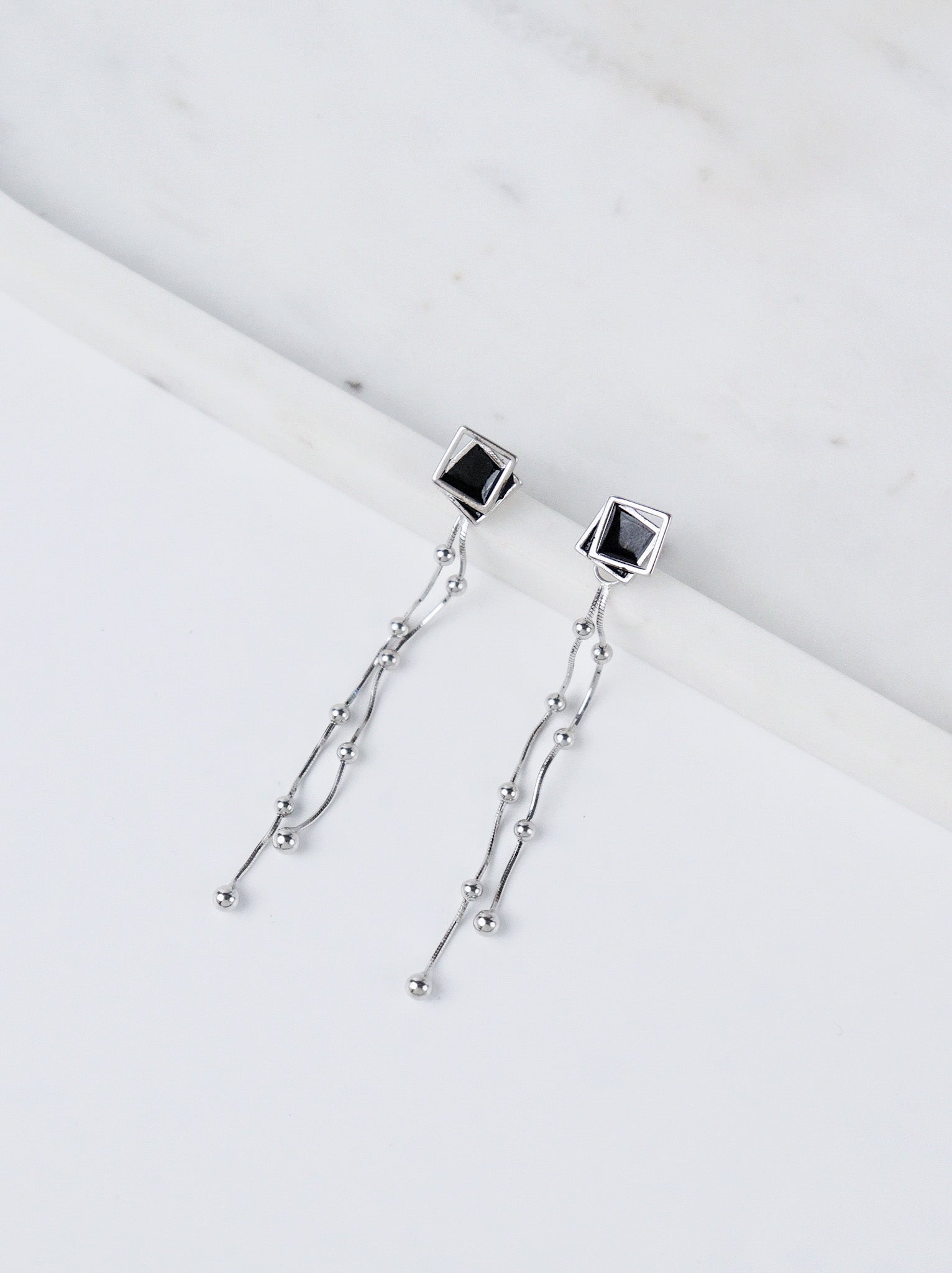 Noir Orbit Dangles